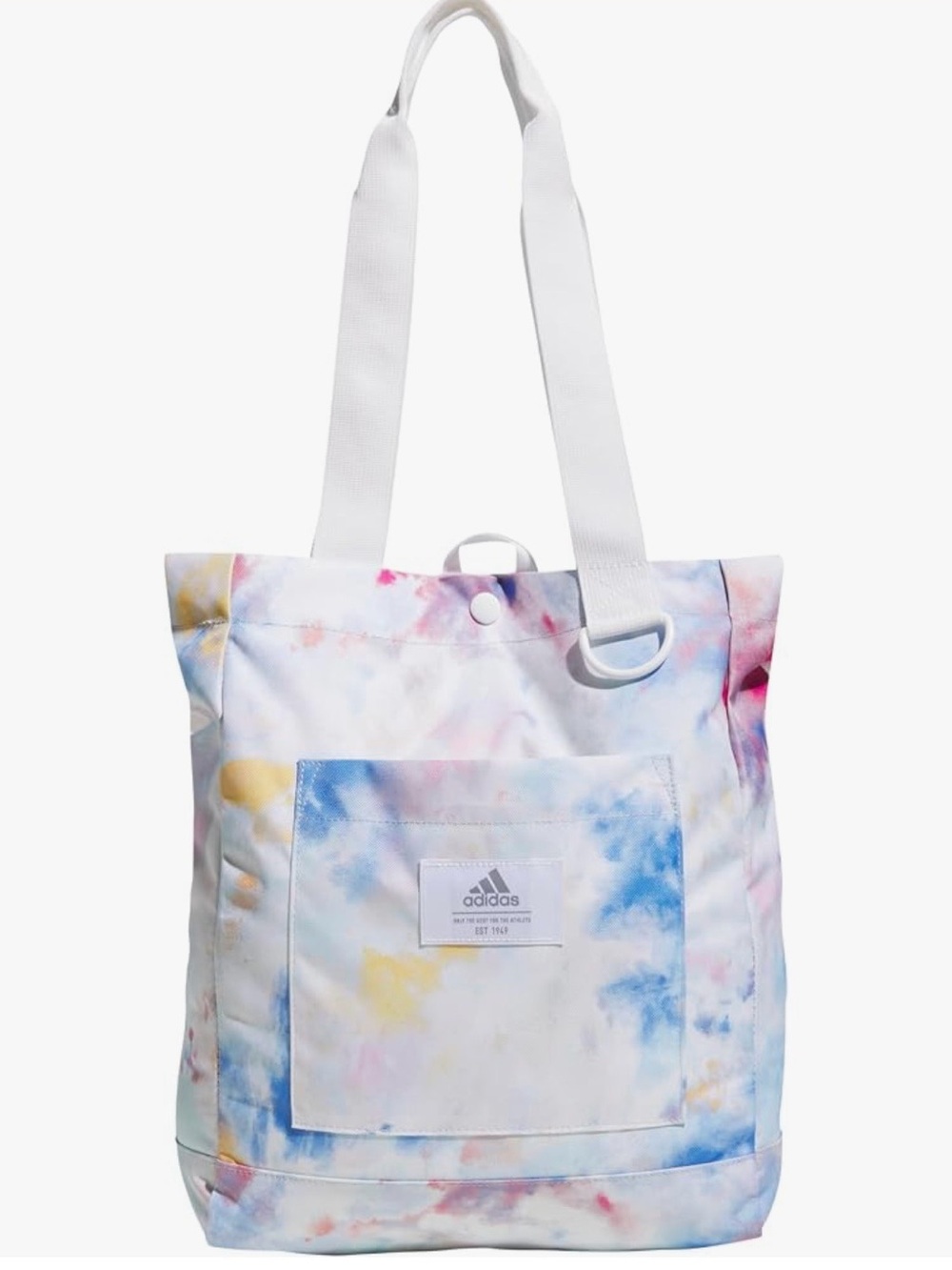 NWT adidas White Multi Tie-Dye Shoulder Tote